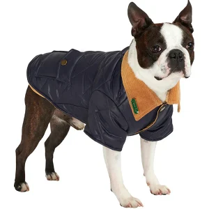 Quiltad Hundjacka - Navy Blue