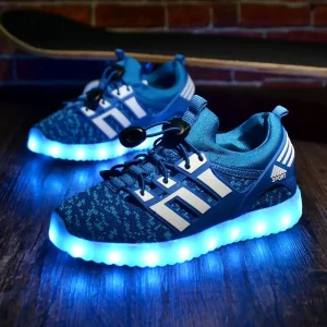LED Sneakers för Barn | Blinkande Skor med Flera Färger
