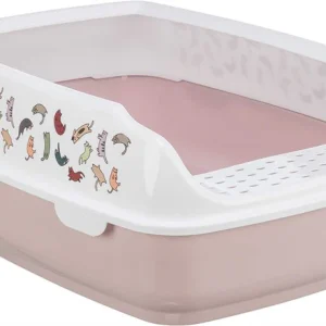 Cat Litter Box Delio with Border, 38 × 20 × 50 cm
