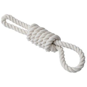 Flossreprulle med handtag – Naturvit