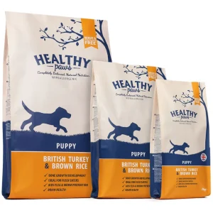 Healthy Paws Puppy, British Turkey & Brown Rice – Valpfoder