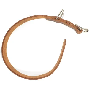 Läderhalsband ställbart
