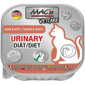Macs Katt Vetcare Urinary Kalkon/Kyckling Storpack 16x100g