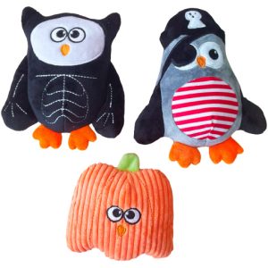 Plyschmonster med pip 3-pack