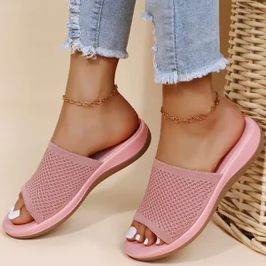 Sandaler Dam | Snygga Sandaler För Kvinnor | Toffolor | Rosa, Blå